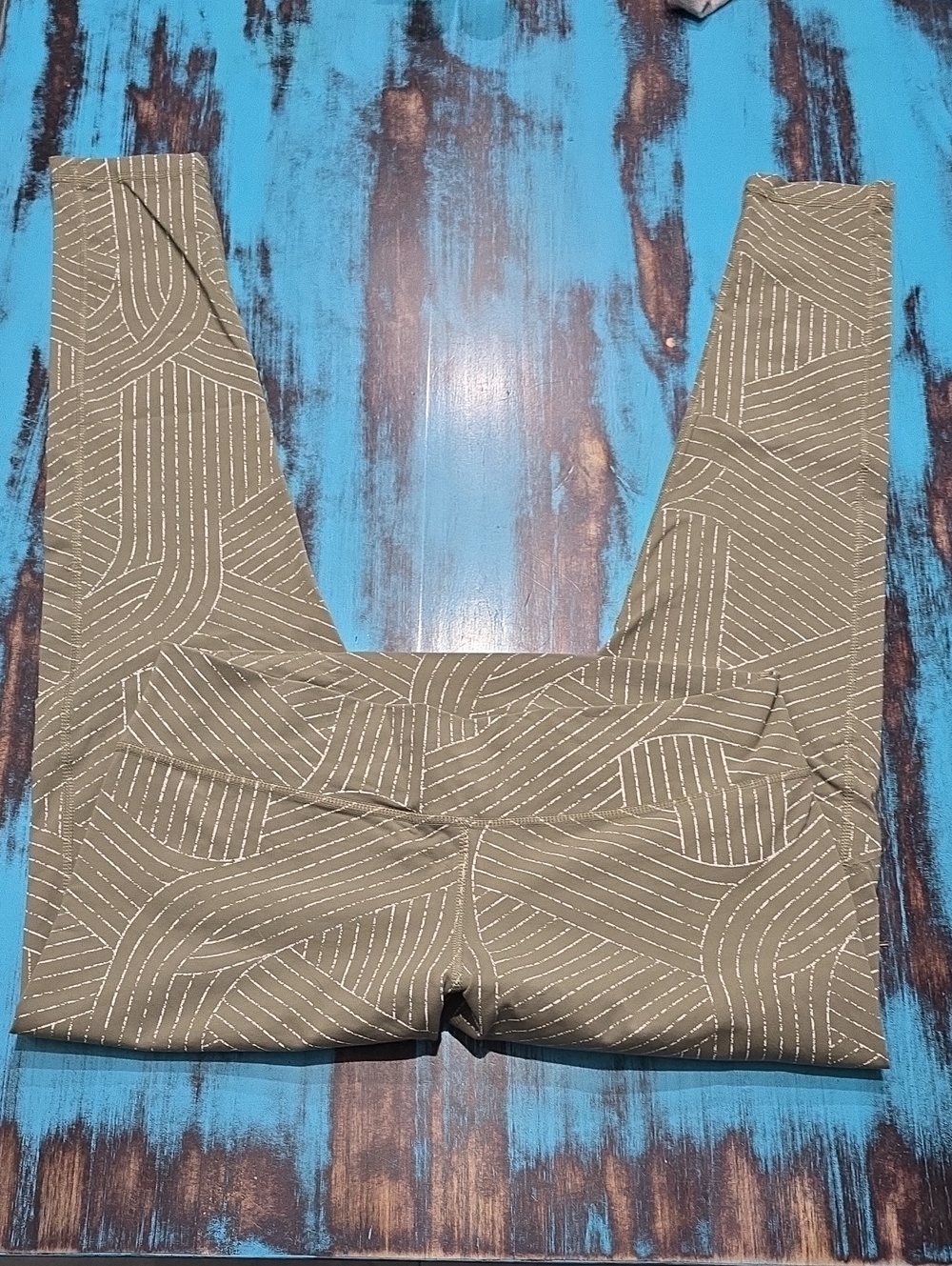 adidas Olive Green Patterned Leggings